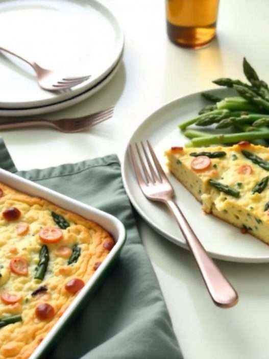 Crustless Asparagus Quiche
