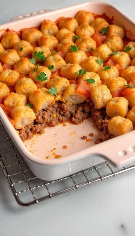 hamburger tater tot casserole recipe