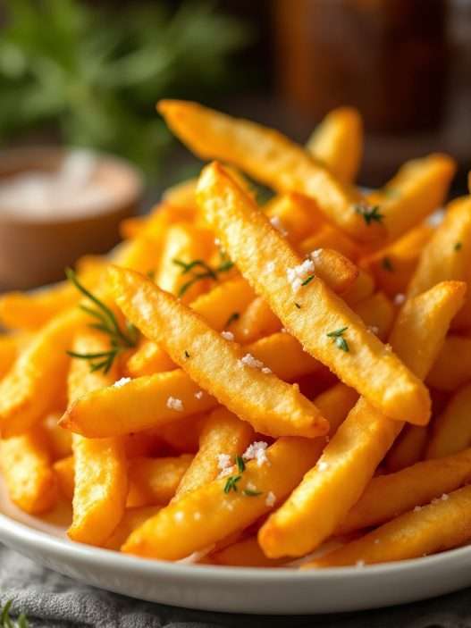 Air Fryer Crispy Homemade French Fries