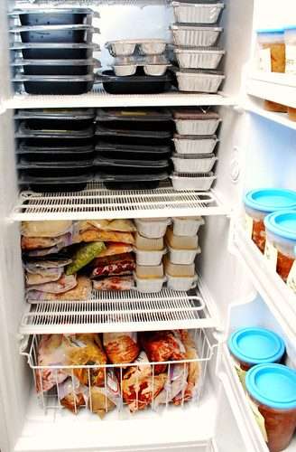 fridge full of ready meals