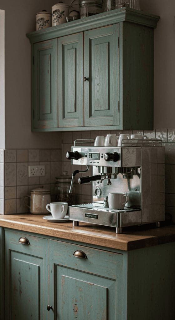 french country style coffee station