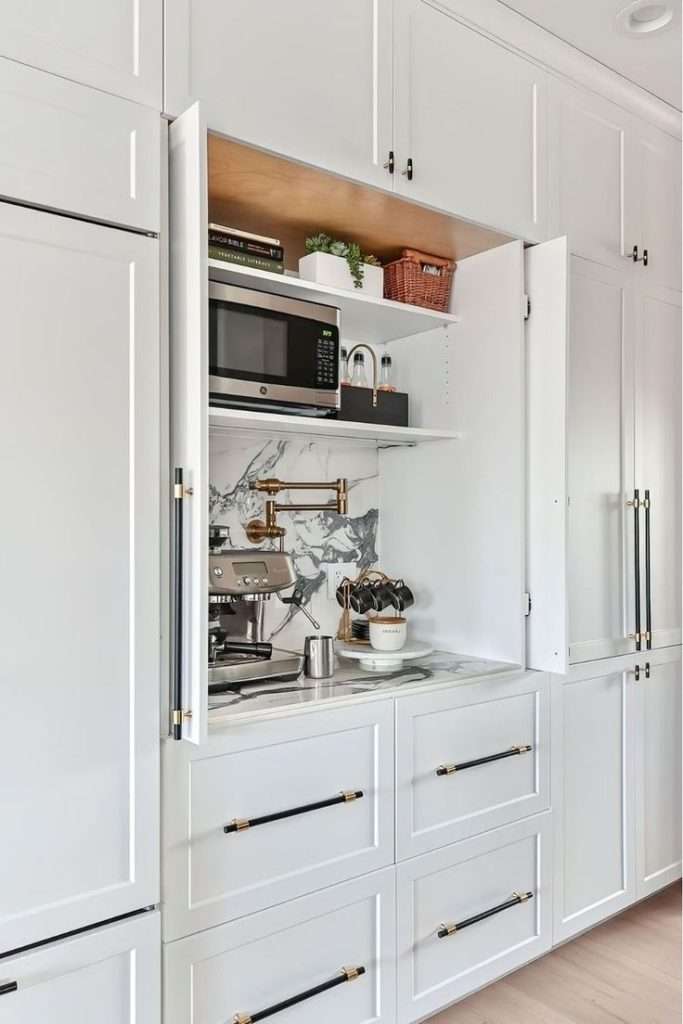 hidden coffee station ideas