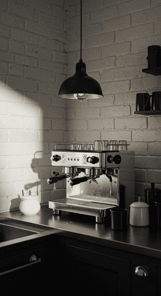 Industrial Style Coffee Station Ideas