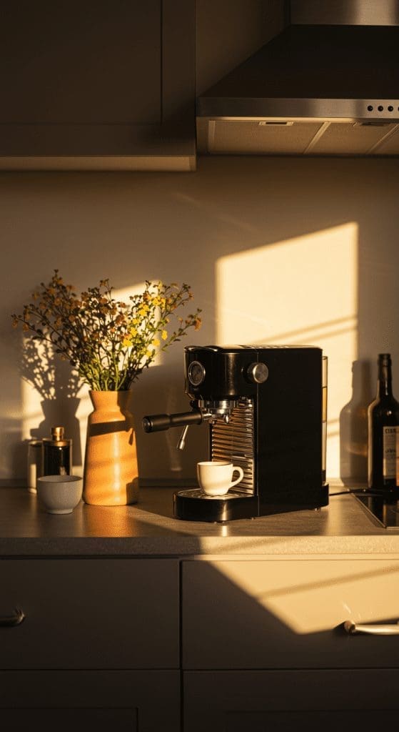 sleek coffee station