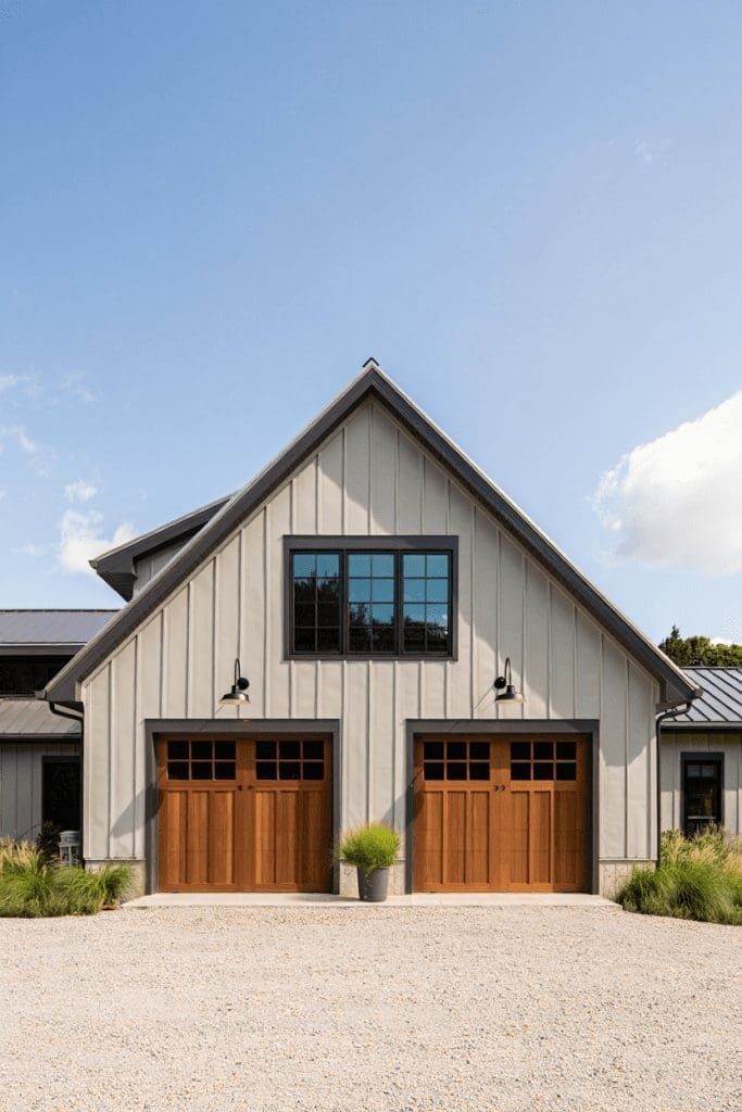 dutch doors on a garage for a Farmhouse Barndominium Idea