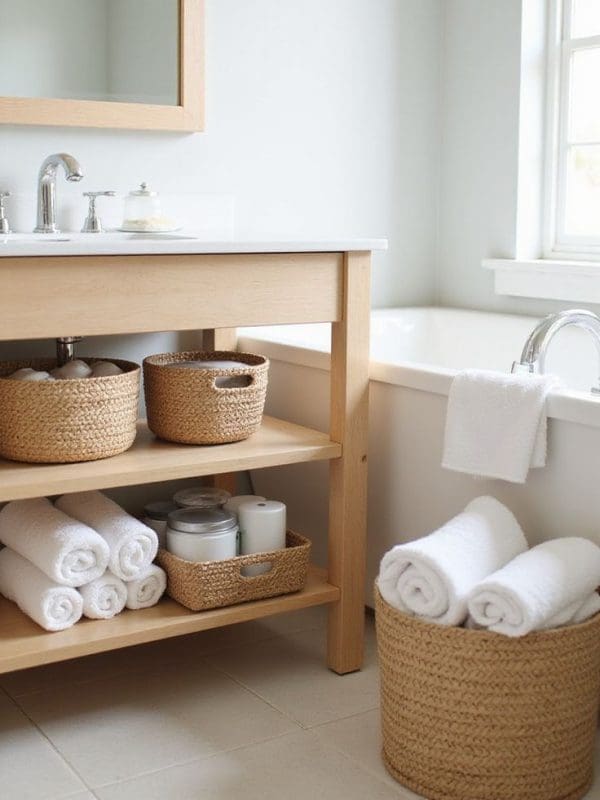 woven basket storage