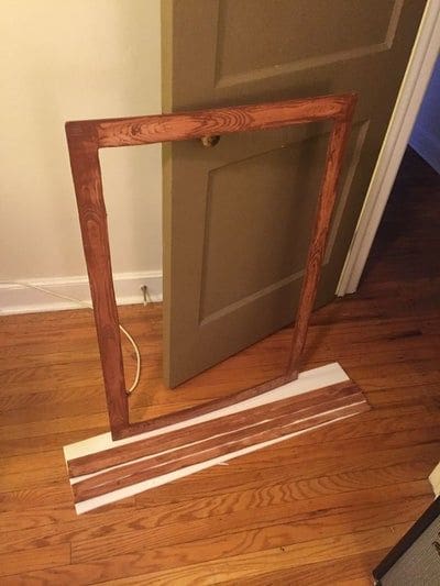 farmhouse mirror frame
