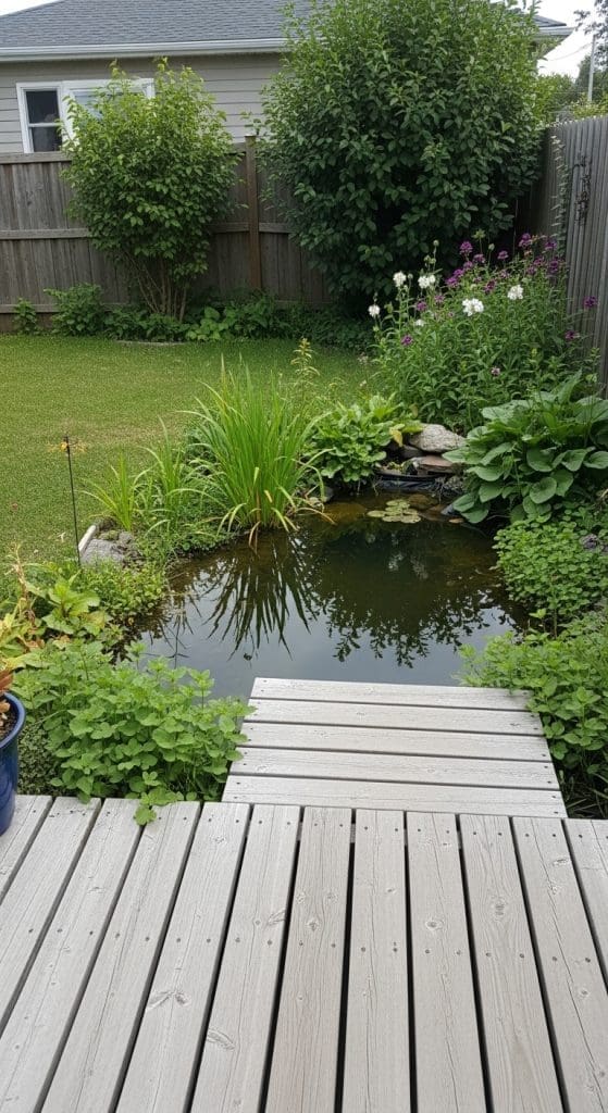 eco friendly rainwater pond