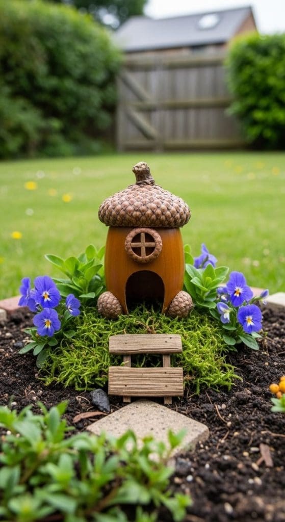 acorn cap fairy house
