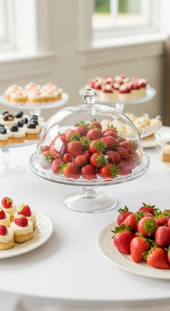 strawberry cake dome