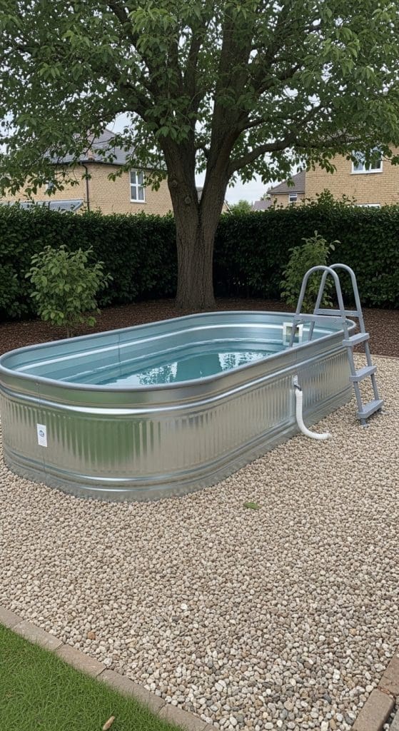 steel frame above Ground Pool Ideas