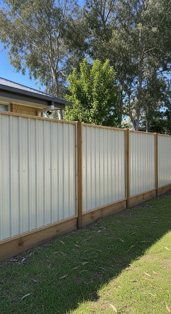sheet metal fence