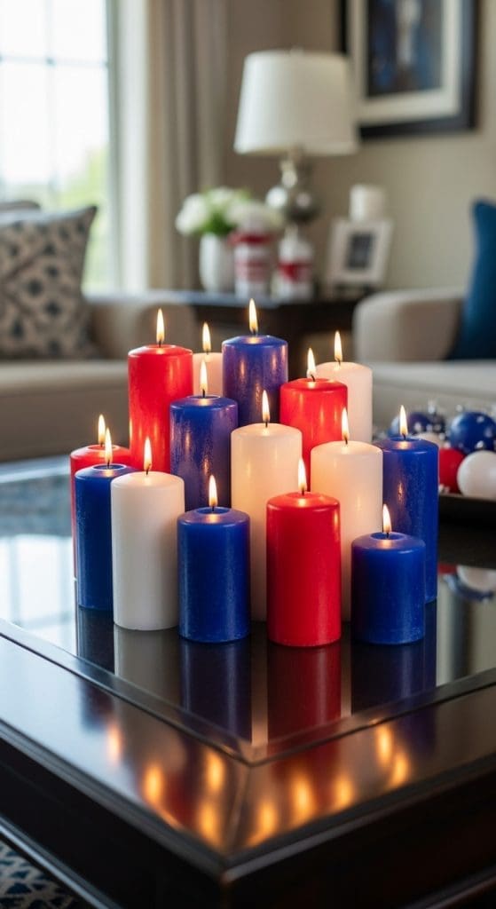 4th of July Decor candles
