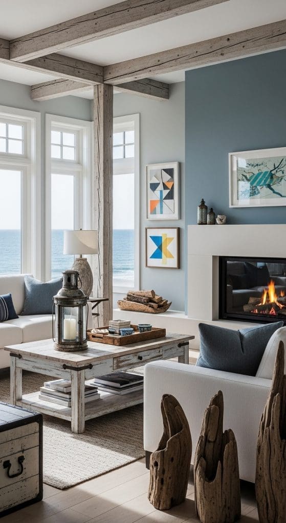 driftwood in Coastal Casual Living Room!