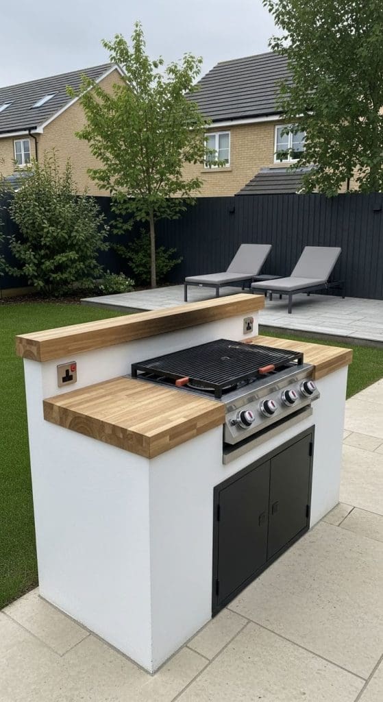 outdoor BBQ area