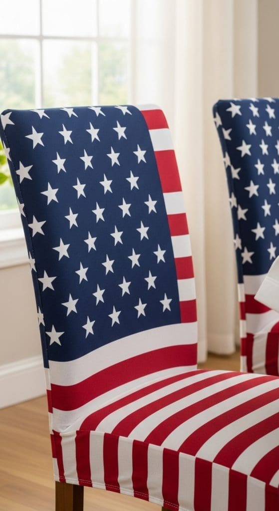 4th of July Decor dining chair covers