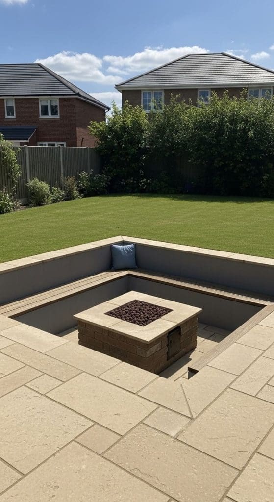 sunken firepit