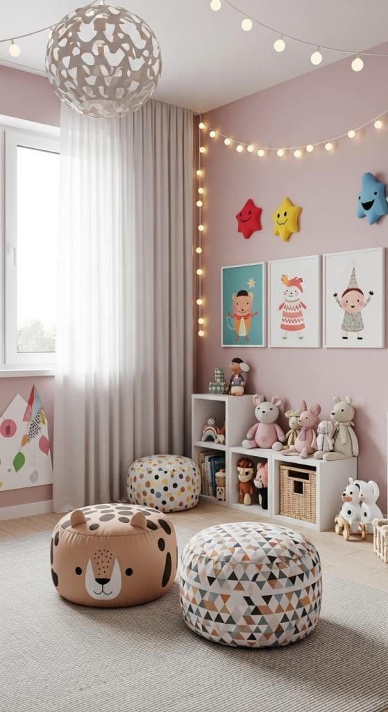ottomans for Small Kids Bedroom Ideas