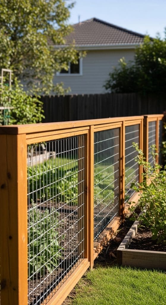 wood frame and wire