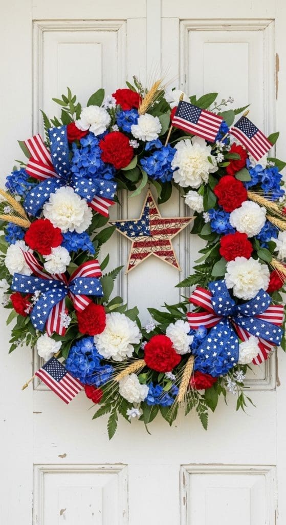 star 4th of July wreath