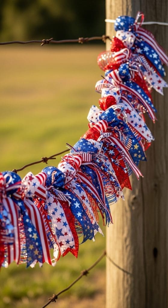 usa ribbon garland