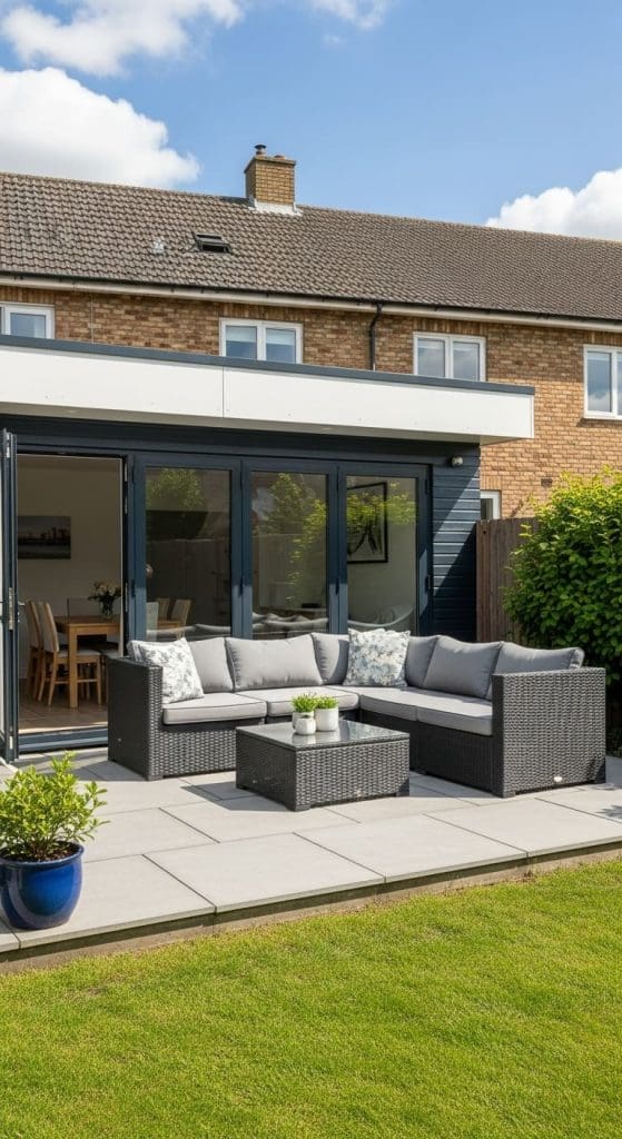 lounge patio with outdoor sectional