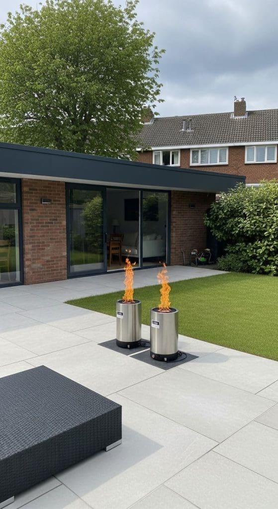 portable fire Backyard Patio Ideas