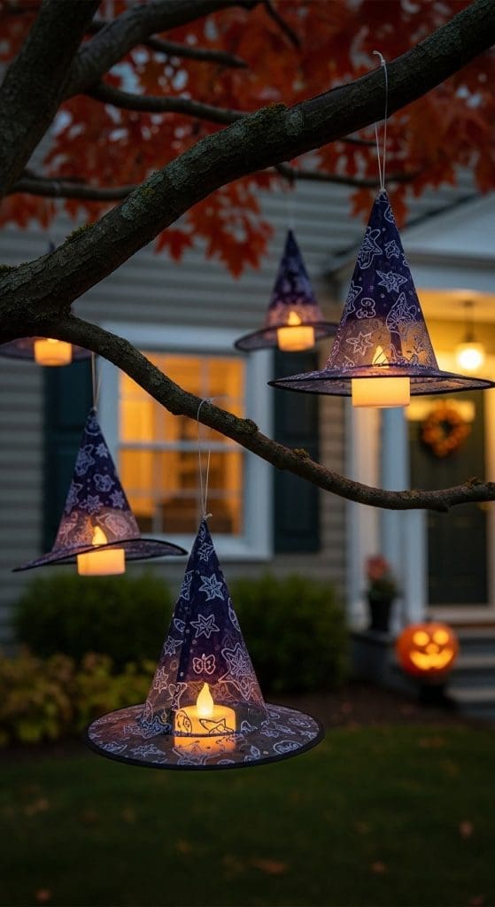 floating witches hats
