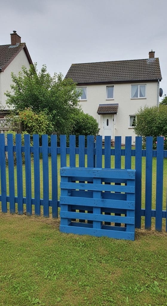 painted shipping pallets