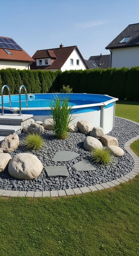 zen garden above Ground Pool Ideas