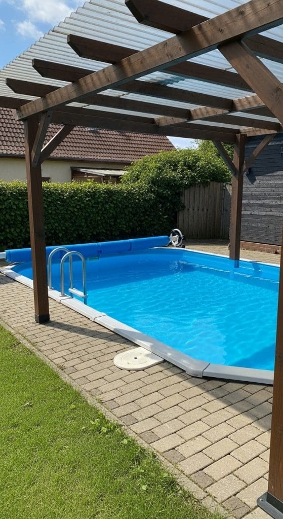 pergola above Ground Pool Ideas