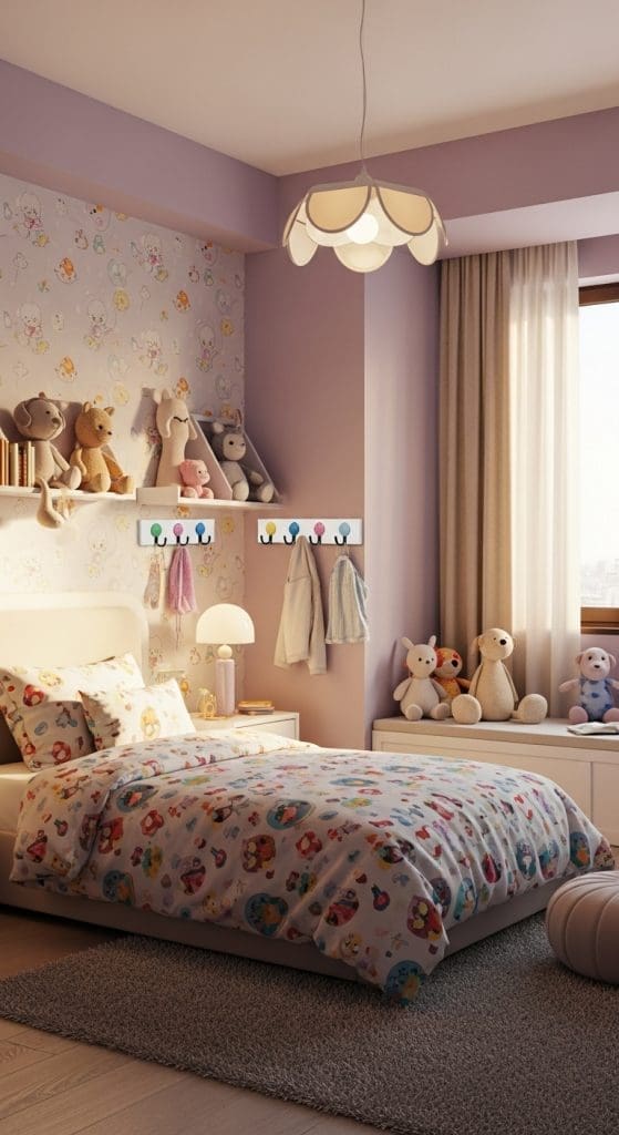 sheer curtains in child's bedroom