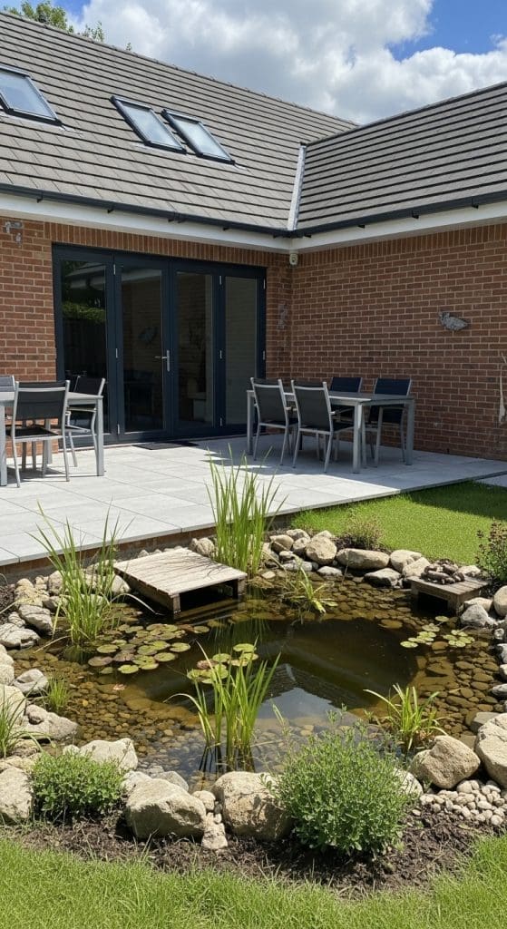 wildlife friendly patio pond