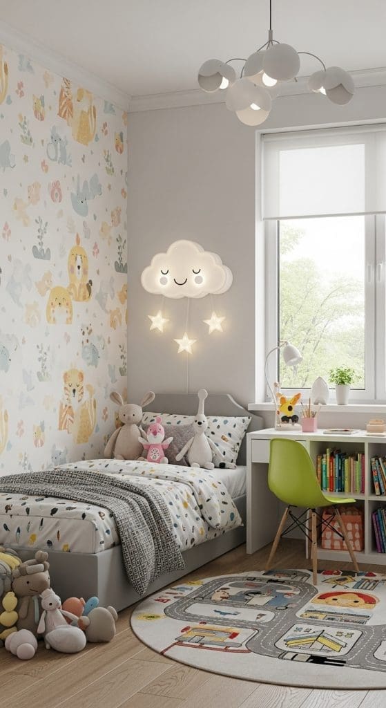 mounted lighting for Small Kids Bedroom Ideas