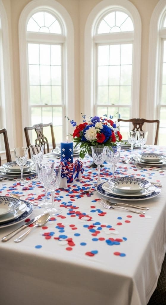 confetti 4th of July Decor