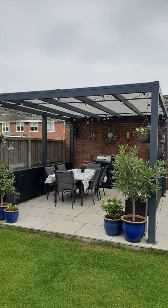 pergola covered area