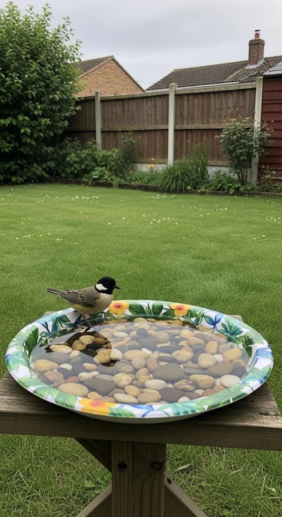 serving tray DIY Bird Bath