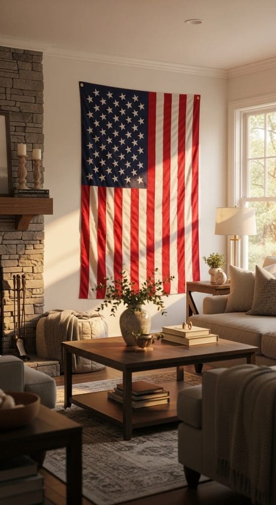 4th of July Decor wall flag