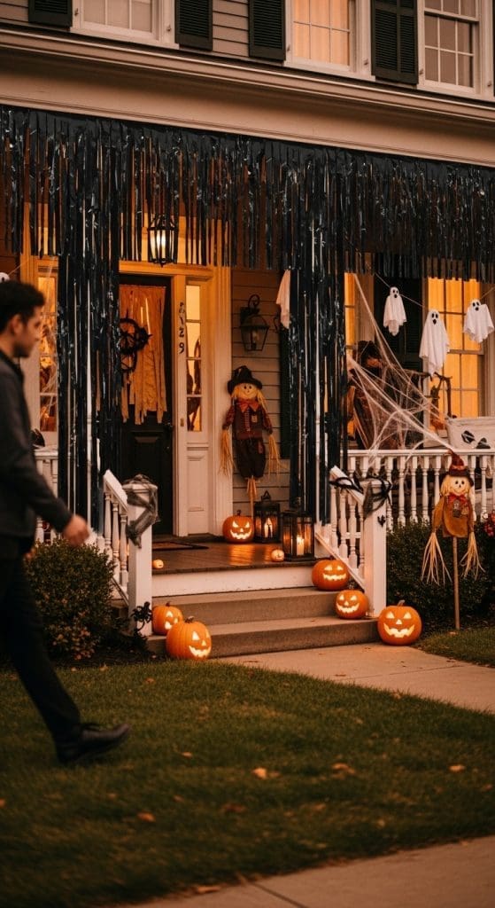 outdoor spooky curtain