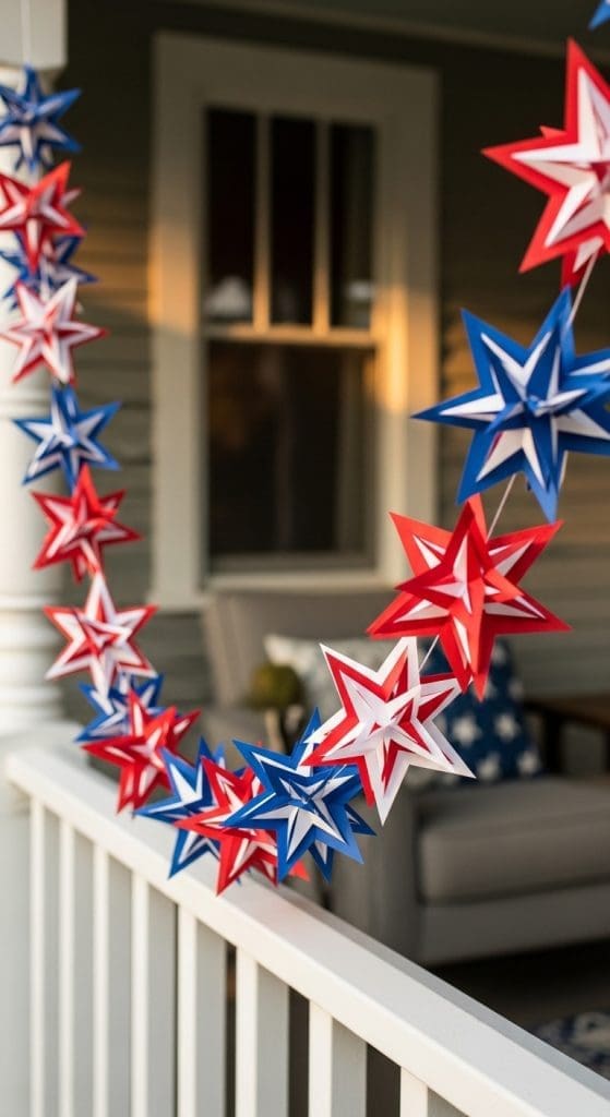 star garland 4th of July Decor