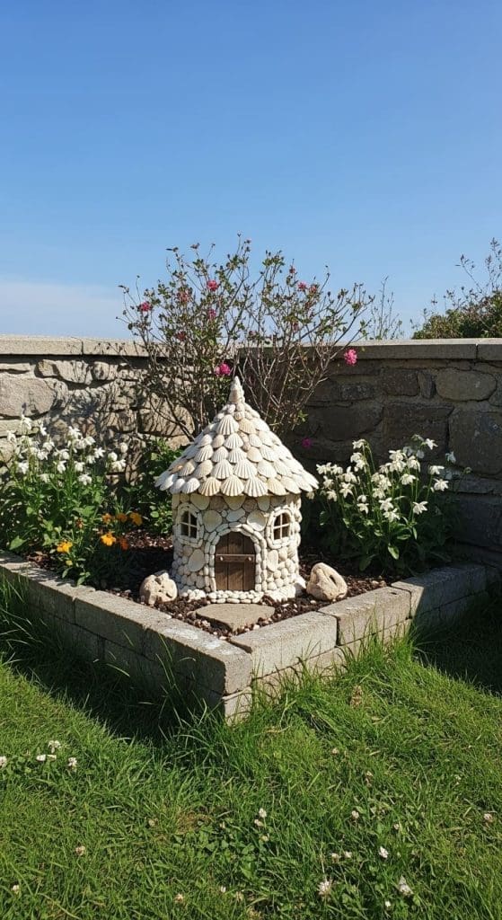 sea shell fairy house DIY ideas