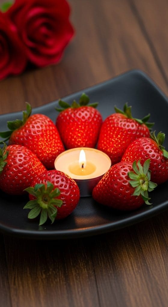 Strawberry Centerpiece candle holder