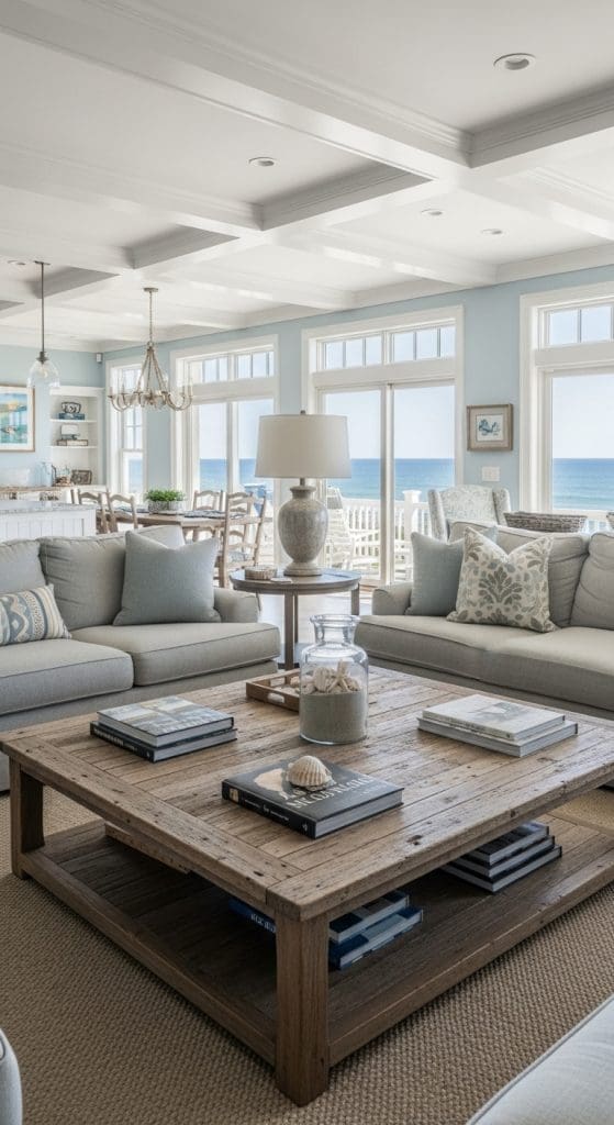 curated coffee table decor