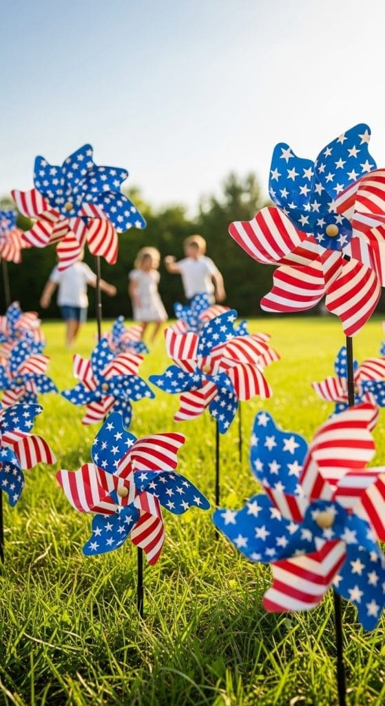 4th of July Decor pinwheels