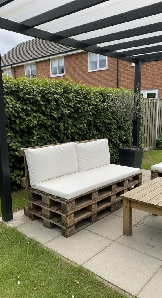 pallets with cushions