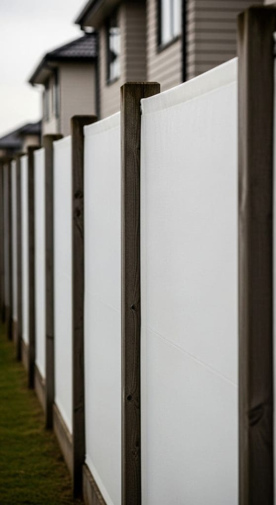 canvas fence panels