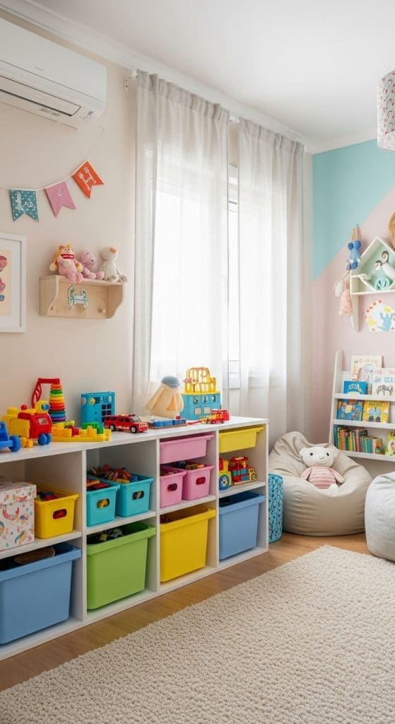 Storage Boxes for Small Kids Bedroom Ideas