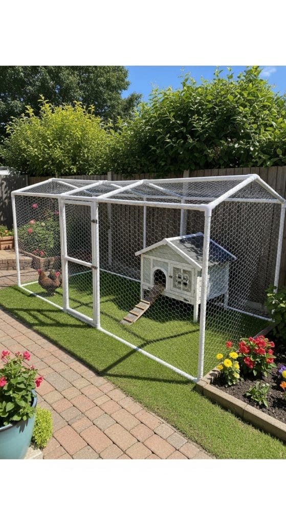 pvc pipe Chicken Run Ideas