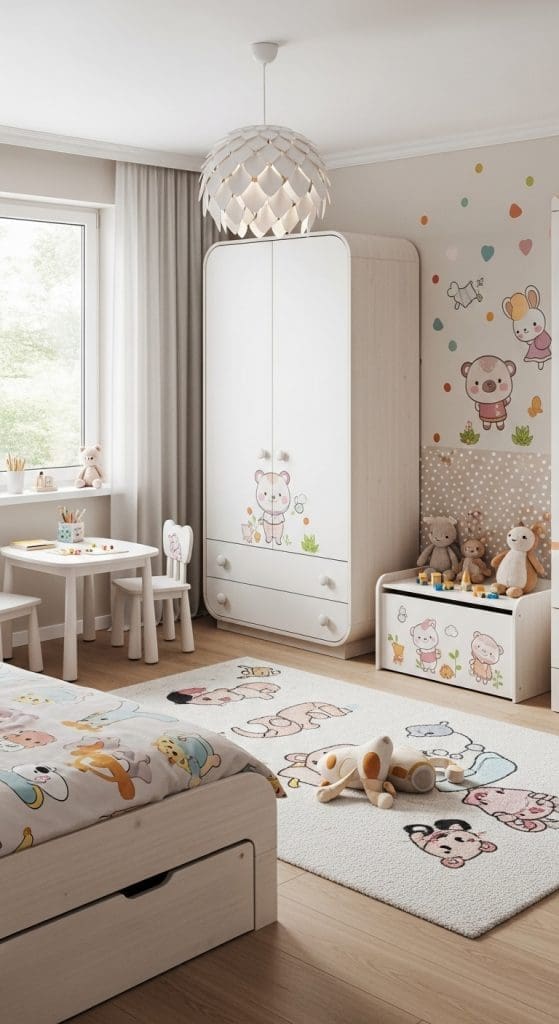 rounded corner furniture for Small Kids Bedroom Ideas