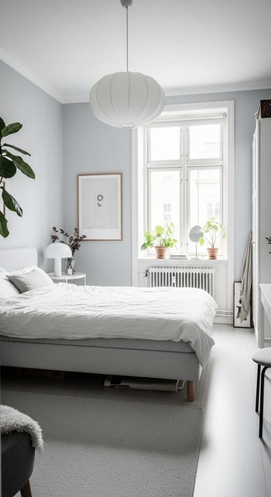 Stockholm Style Bedroom negative space